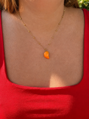 collier mangue dorée boule Collier Lucia