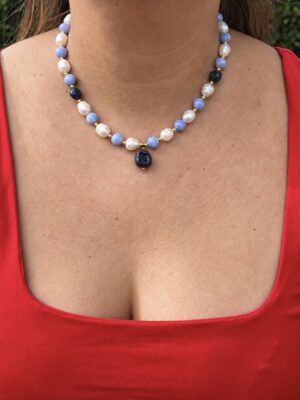 collier perle 3 fruits myrtille Collier Mia